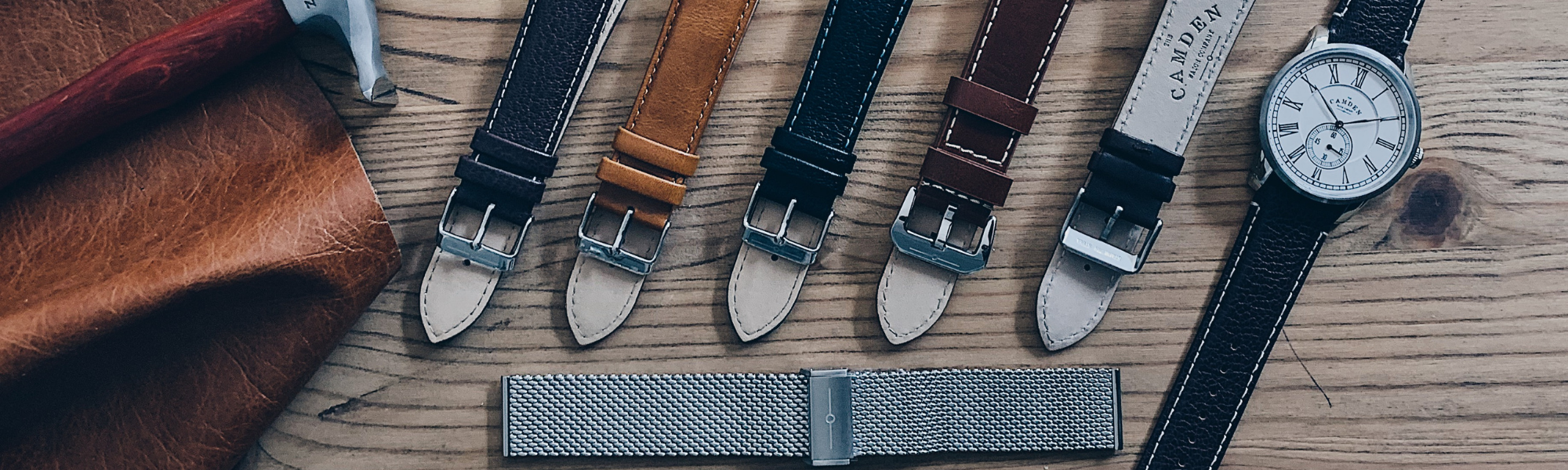 Leather and Nato straps for your No. 29 Camden Watch Company Watch