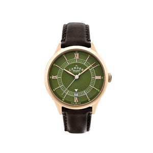 No.274 Automatic Rose gold, green and brown