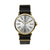 No.88 Unisex Gold And Black Leather Camden Watch