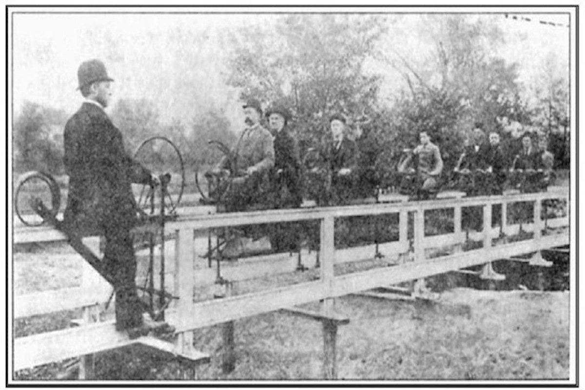 Curious Victorian Inventions: The Bicycle Railway