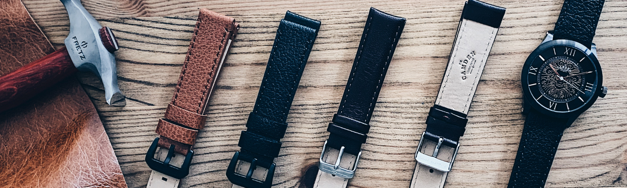 Leather straps for your No. 253 Camden Watch Company Watch