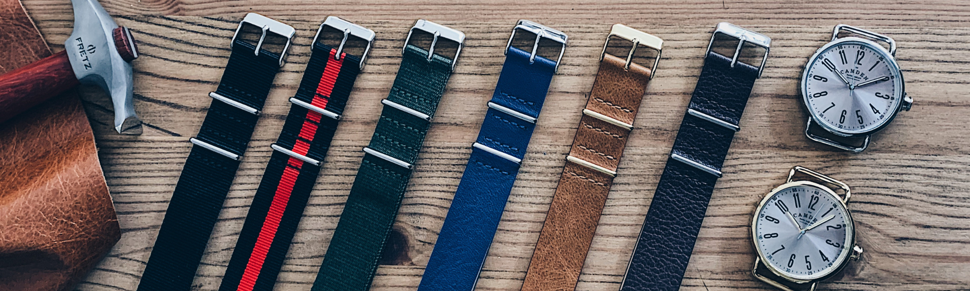 Leather straps for your No. 88 Camden Watch Company Watch