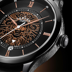 No.274 Swiss Automatic Memento Mori on Tan Italian Leather