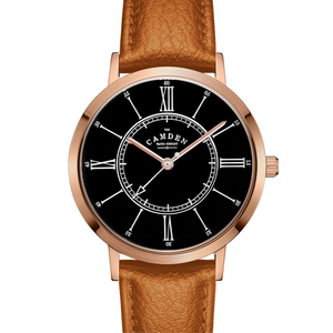 No.27 Type II Rose Gold and Black on Tan Leather