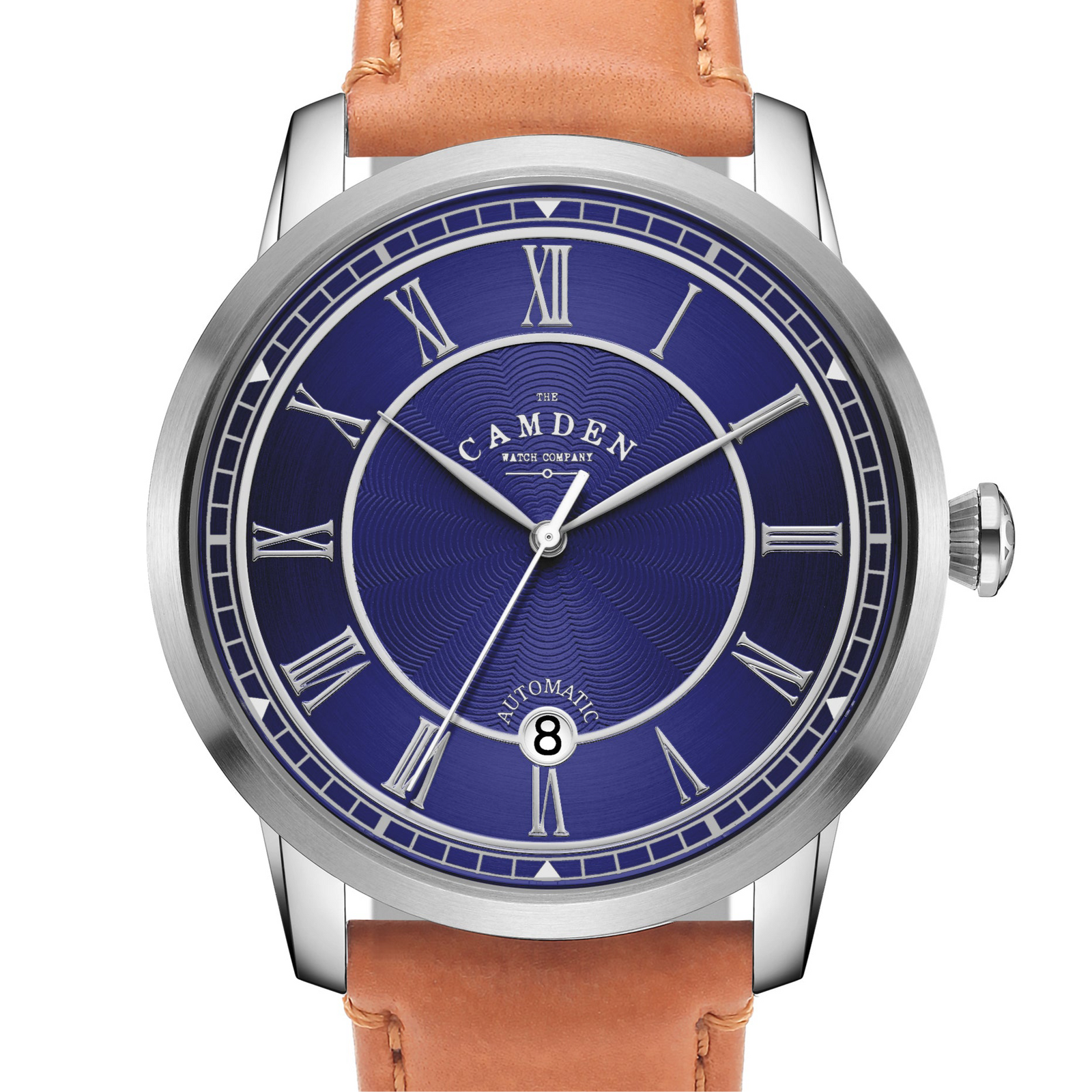 No.29 Automatic Steel and Navy on Tan Italian Leather