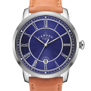 No.29 Automatic Steel and Navy on Tan Italian Leather