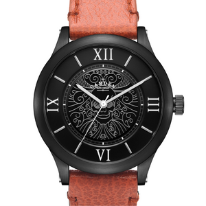 No.253 Memento Mori Steel on Tan Leather