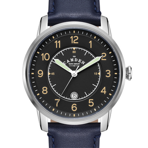 No.29 Type II Steel and Black on Navy Italian Leather