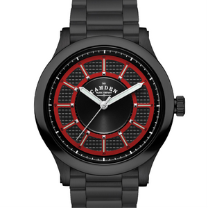 No.253 Black and Red on Metal Bracelet