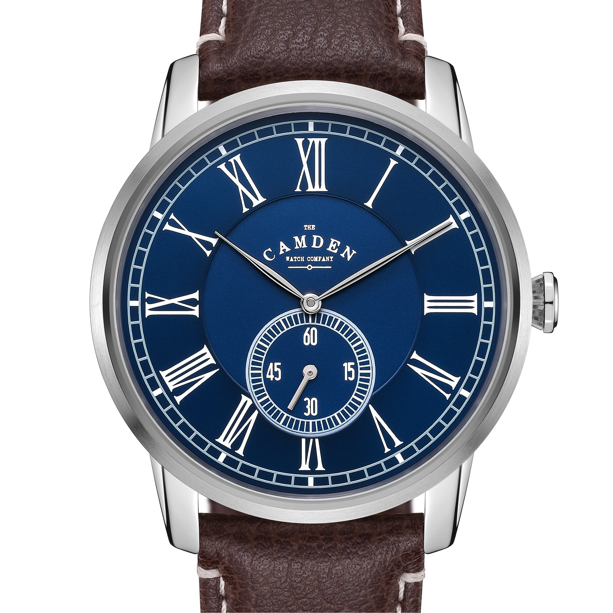 No.29 Steel and Navy on Brown Strap Leather