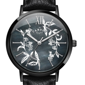 No.27 Camden x Rebecca Vincent "Forget-me-not" on Vegan Black Leather