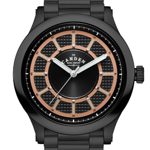 No.253 Black and Salmon on Metal Bracelet