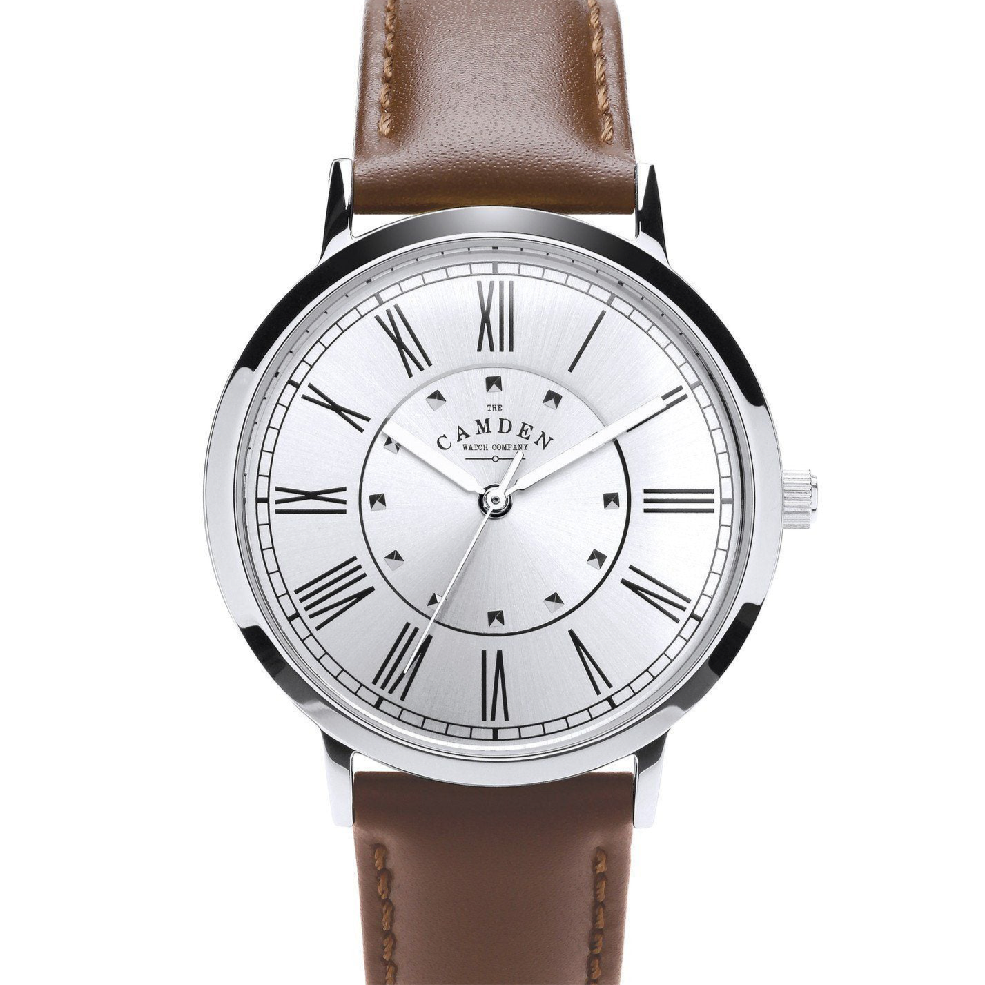 No.27 Steel on Brown Strap