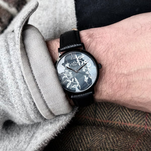 No.27 Camden x Rebecca Vincent "Forget-me-not" Black Leather