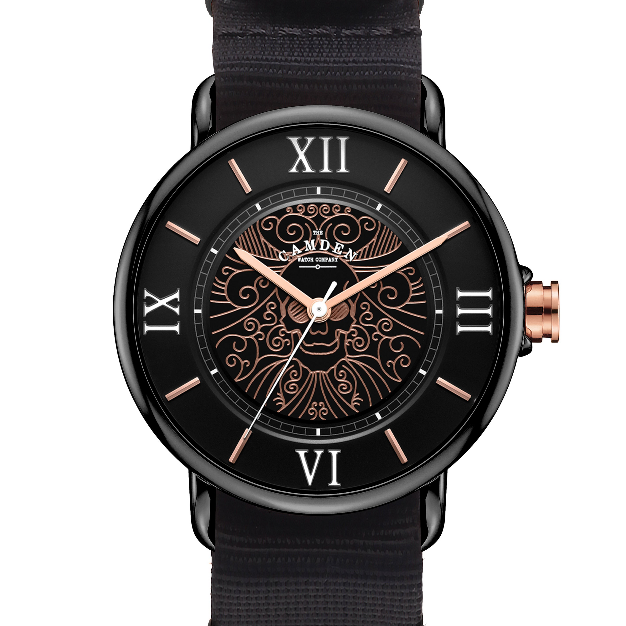 No.88 Memento Mori on Black Nylon