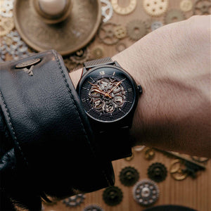 No.274 Skeleton Black on Mesh