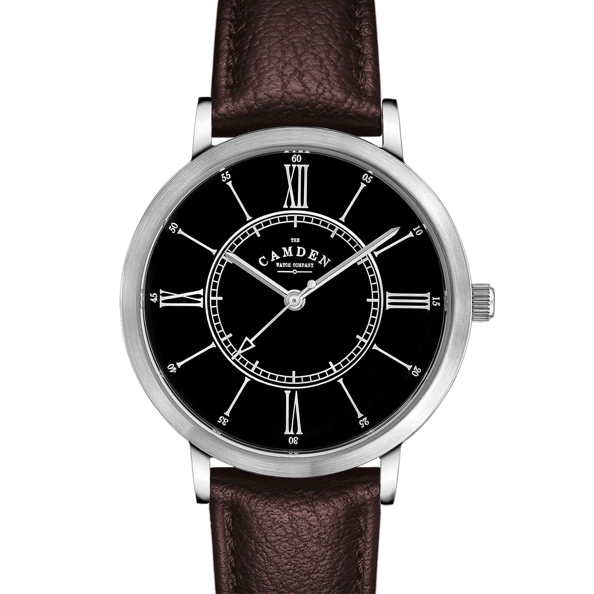 No.27 Type II Steel and Black on Brown Leather