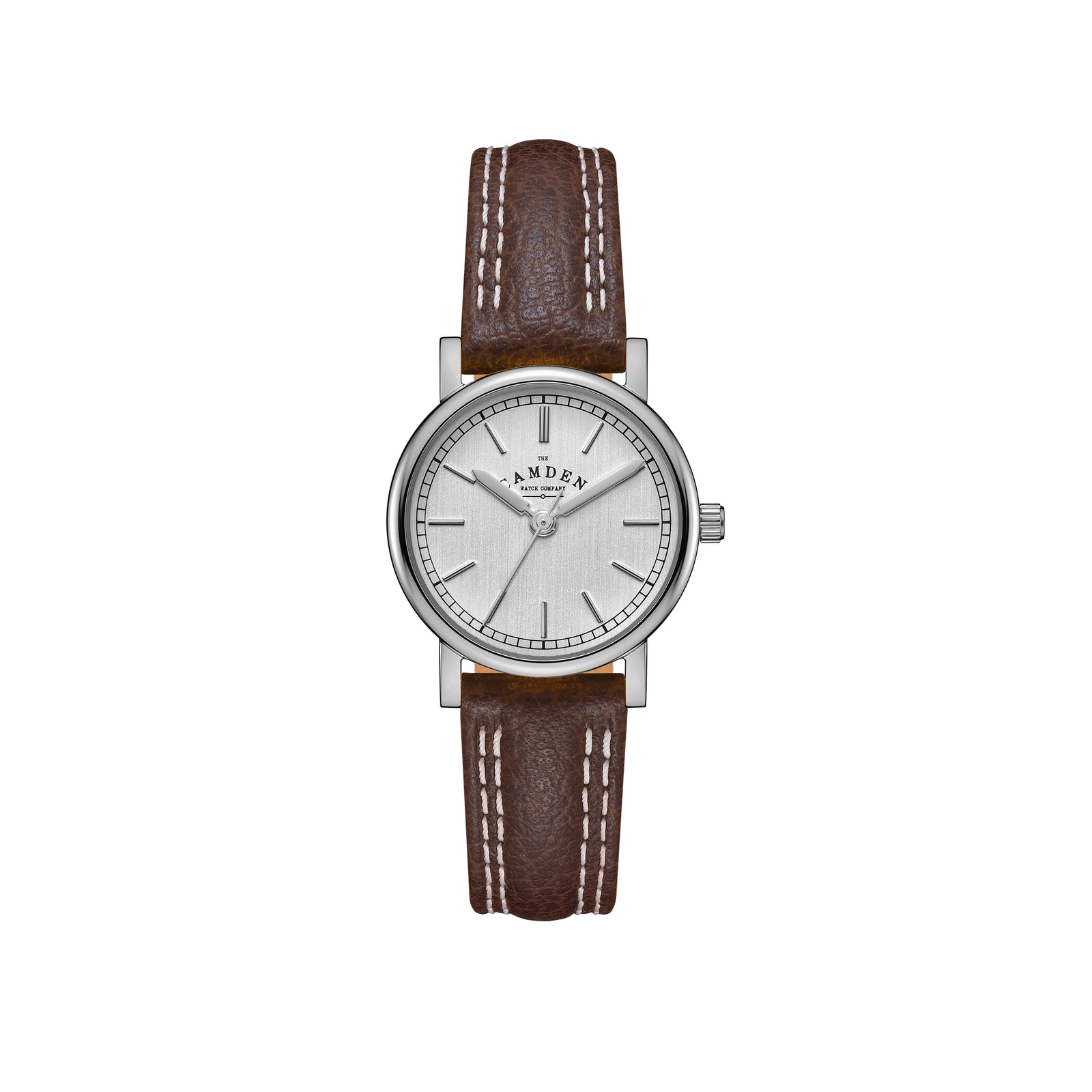 No.24 Steel on Brown Leather