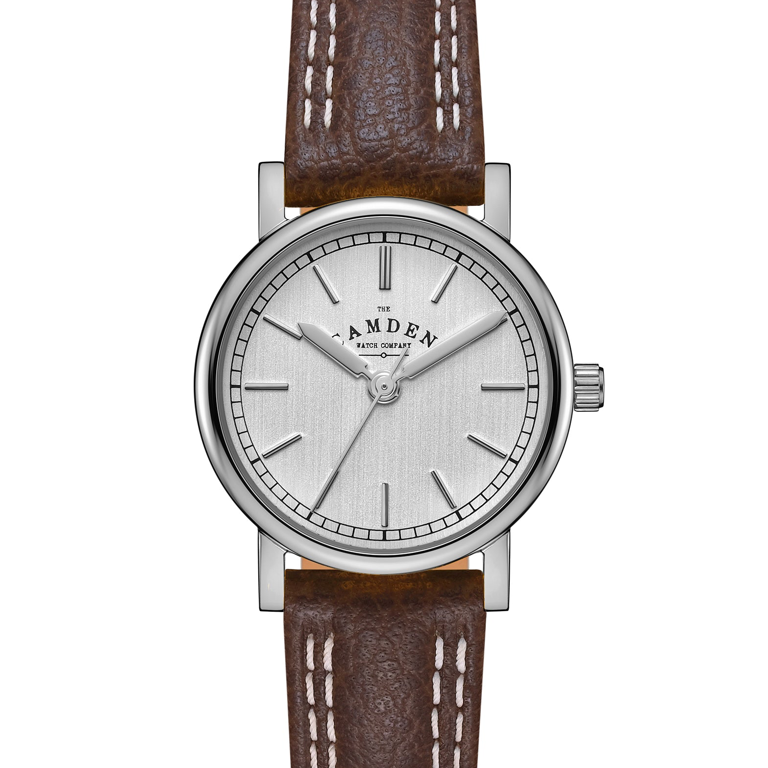 No.24 Steel on Brown Leather