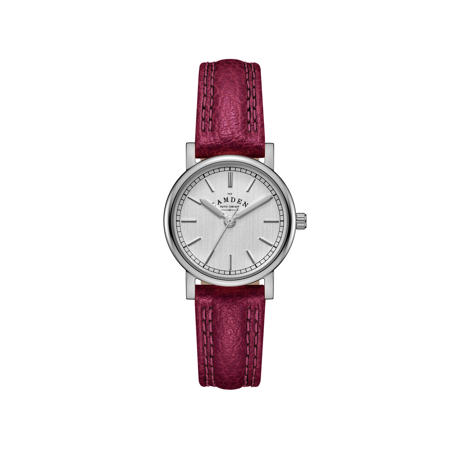 No.24 Steel on Oxblood Leather