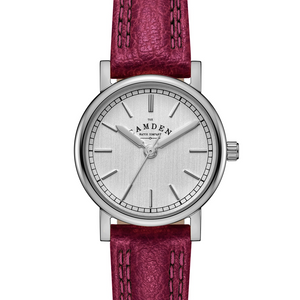 No.24 Steel on Oxblood Leather