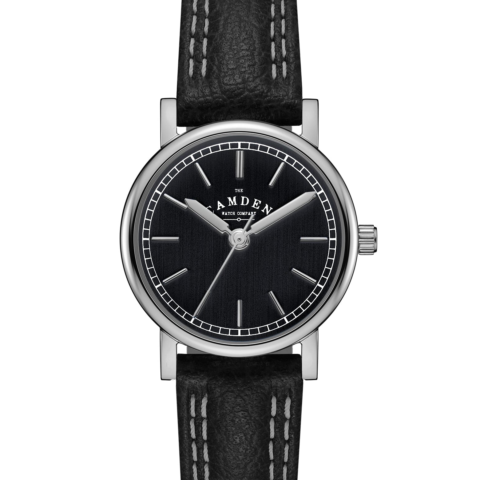 No.24 Steel and black on Black Leather