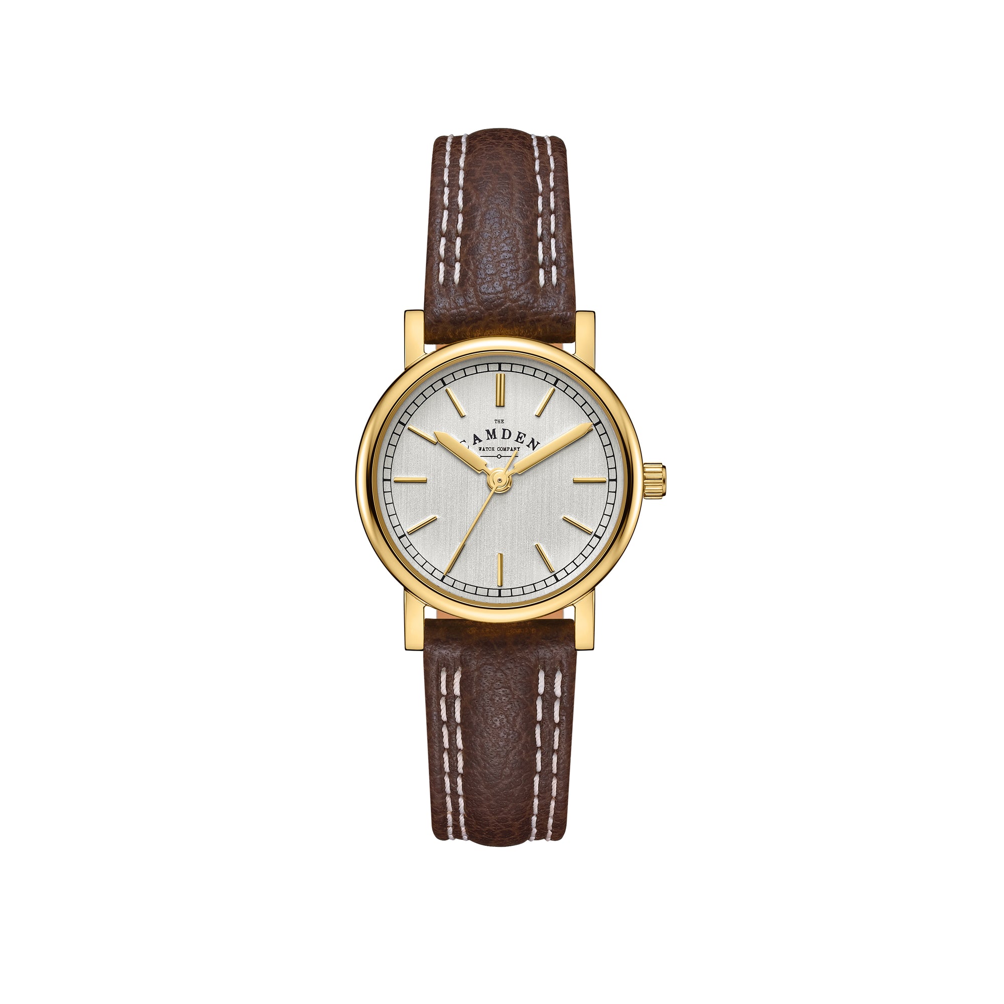 No.24 Gold on Brown Leather