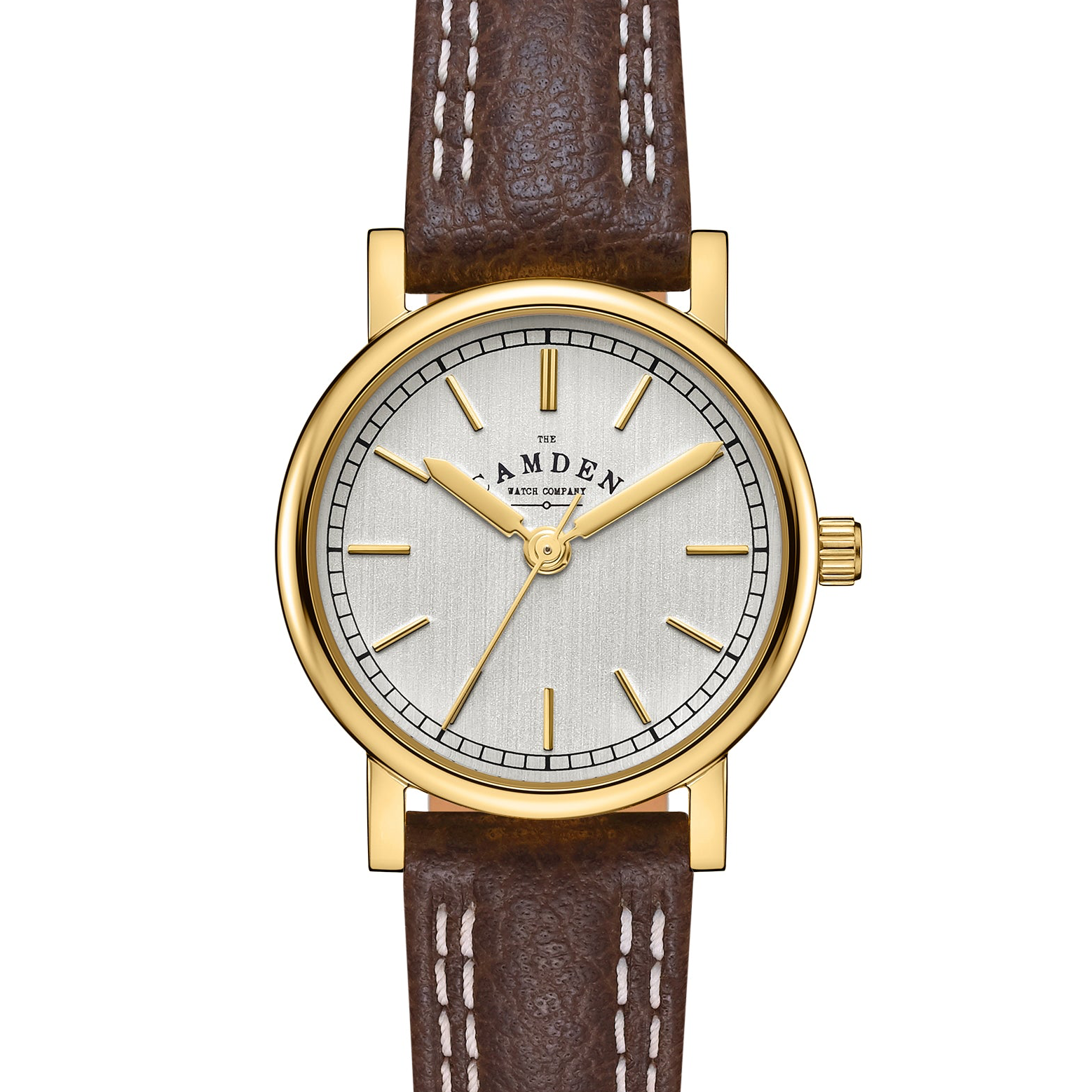 No.24 Gold on Brown Leather