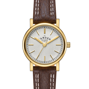 No.24 Gold on Brown Leather