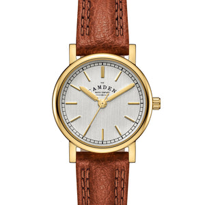 No.24 Gold on Tan Leather