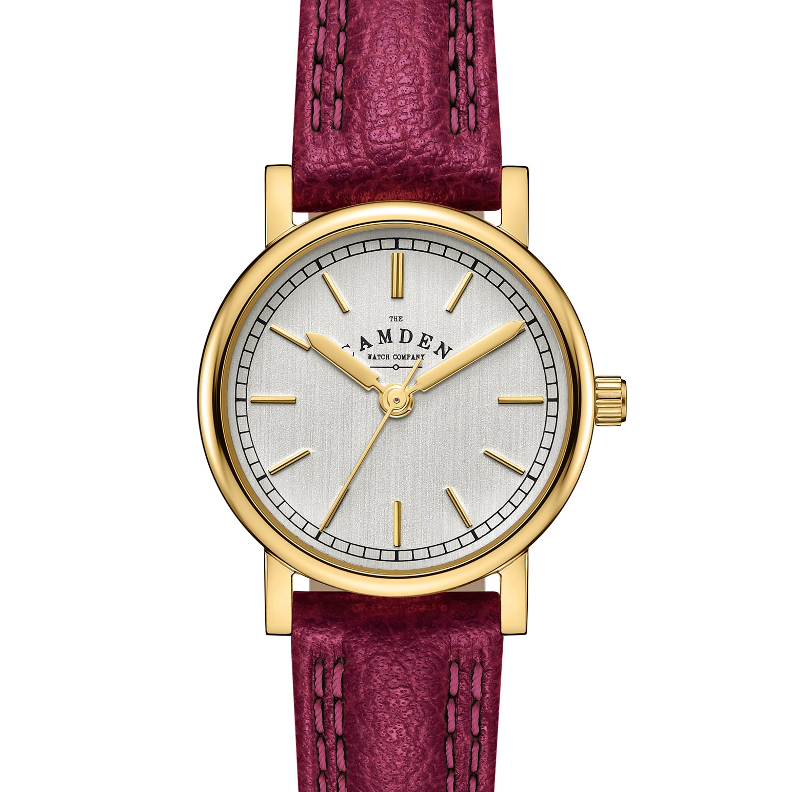 No.24 Gold on Oxblood Leather