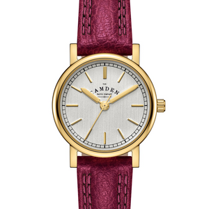 No.24 Gold on Oxblood Leather