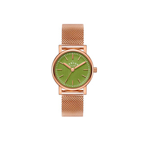 No.24 Green and Rose Gold on Mesh