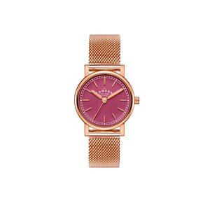 No.24 Rose Gold and Oxblood on Mesh