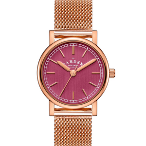 No.24 Rose Gold and Oxblood on Mesh