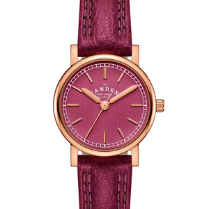 No.24 Rose Gold and Oxblood on Oxblood Leather