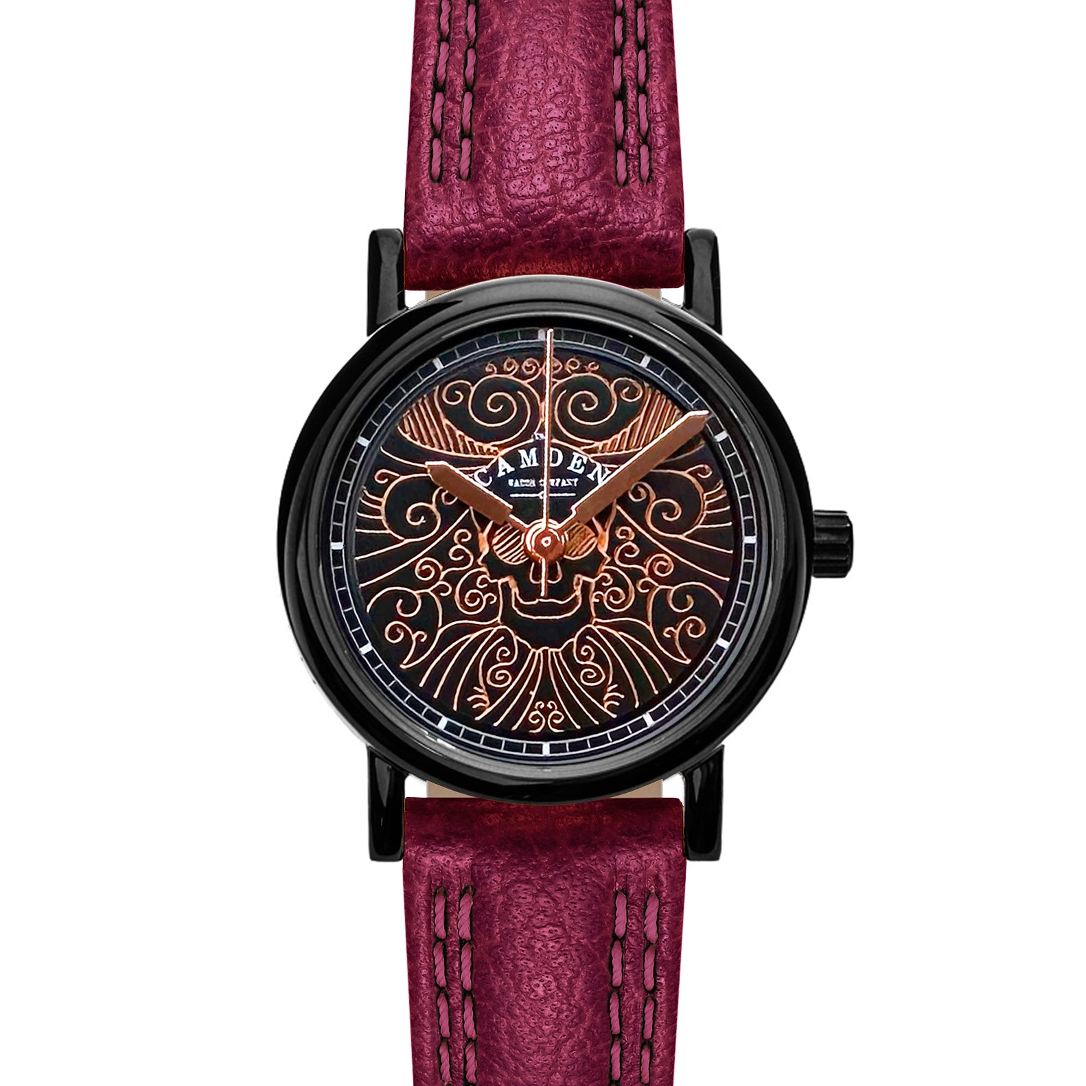 No.24 Memento Mori on Oxblood Leather