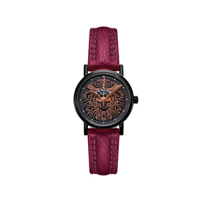 No.24 Memento Mori on Oxblood Leather