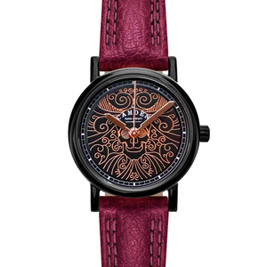 No.24 Memento Mori on Oxblood Leather