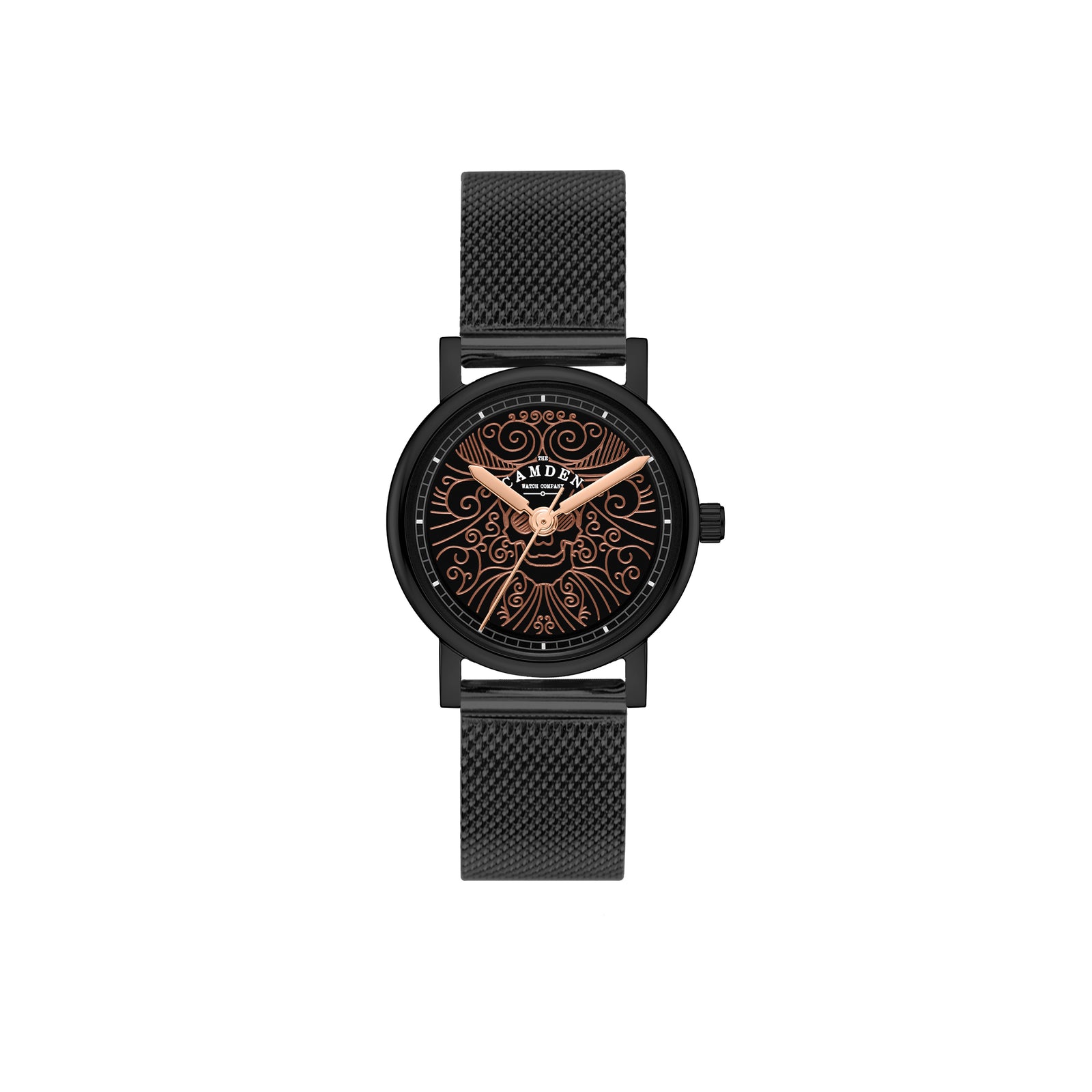 No.24 Memento Mori Black and Rose Gold on Black Mesh