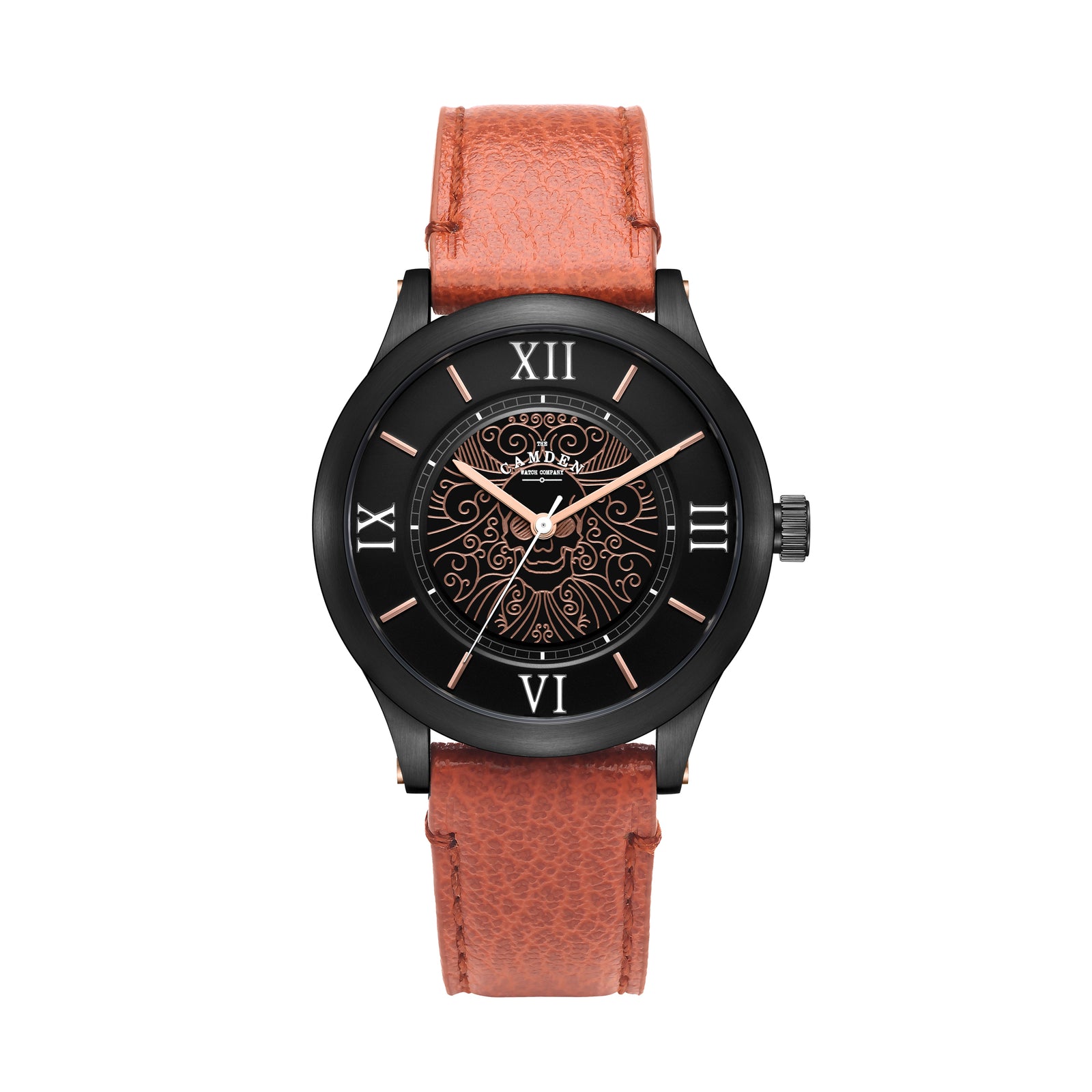 No.253 Memento Mori Rose Gold on Tan Leather