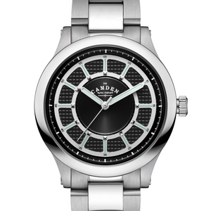 No.253 Black and Steel on Metal Bracelet