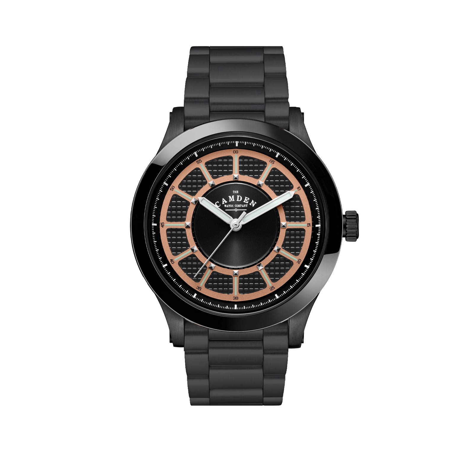 No.253 Black and Salmon on Metal Bracelet