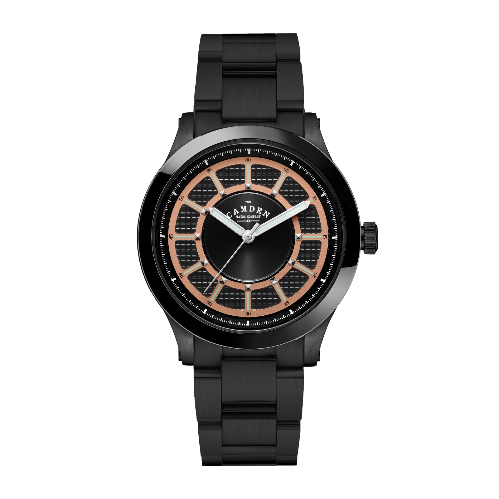 No.253 Black and Salmon on Metal Bracelet