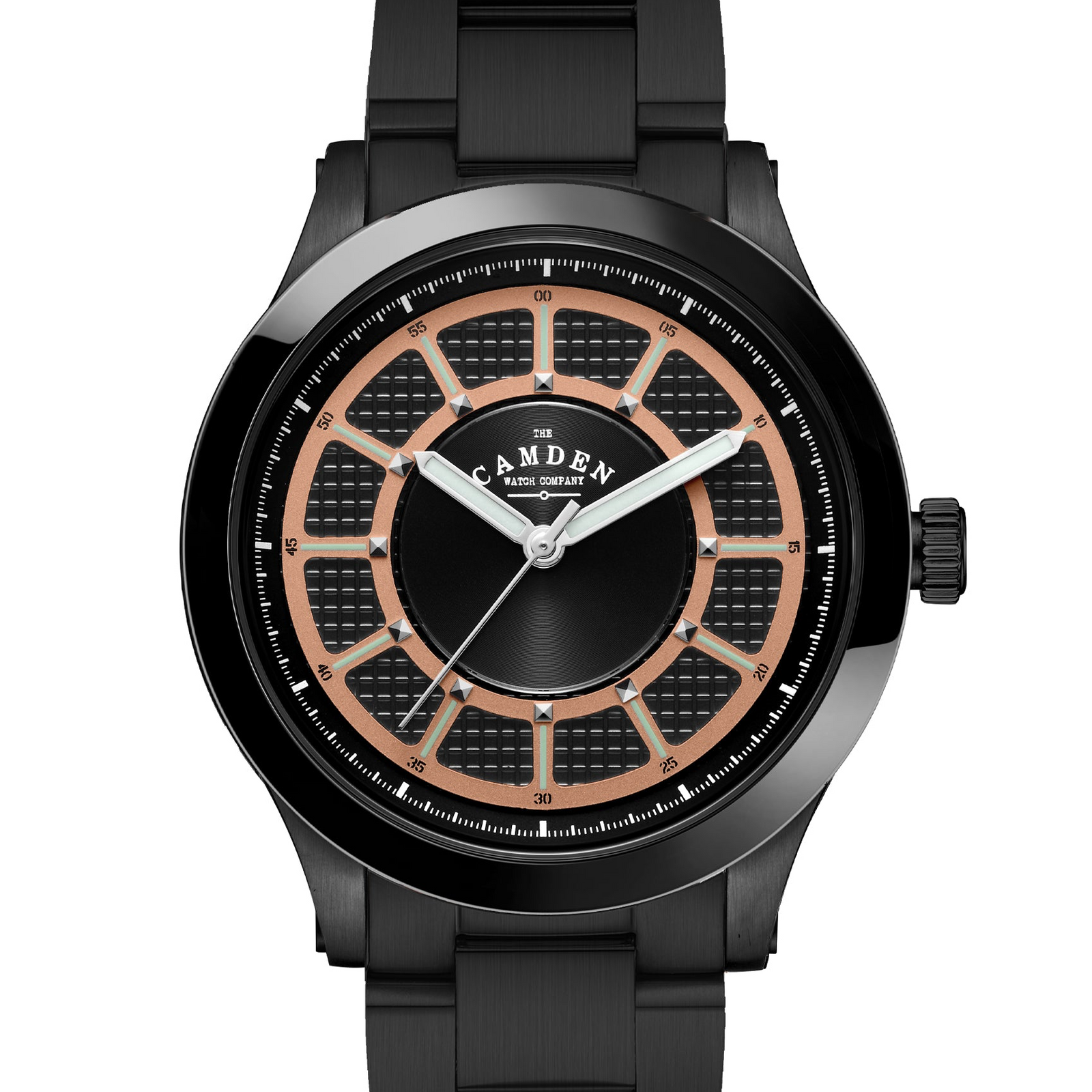 No.253 Black and Salmon on Metal Bracelet