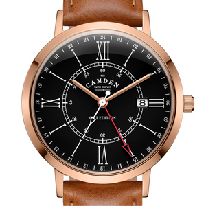 No.27 GMT Rose Gold and Black on Tan Leather