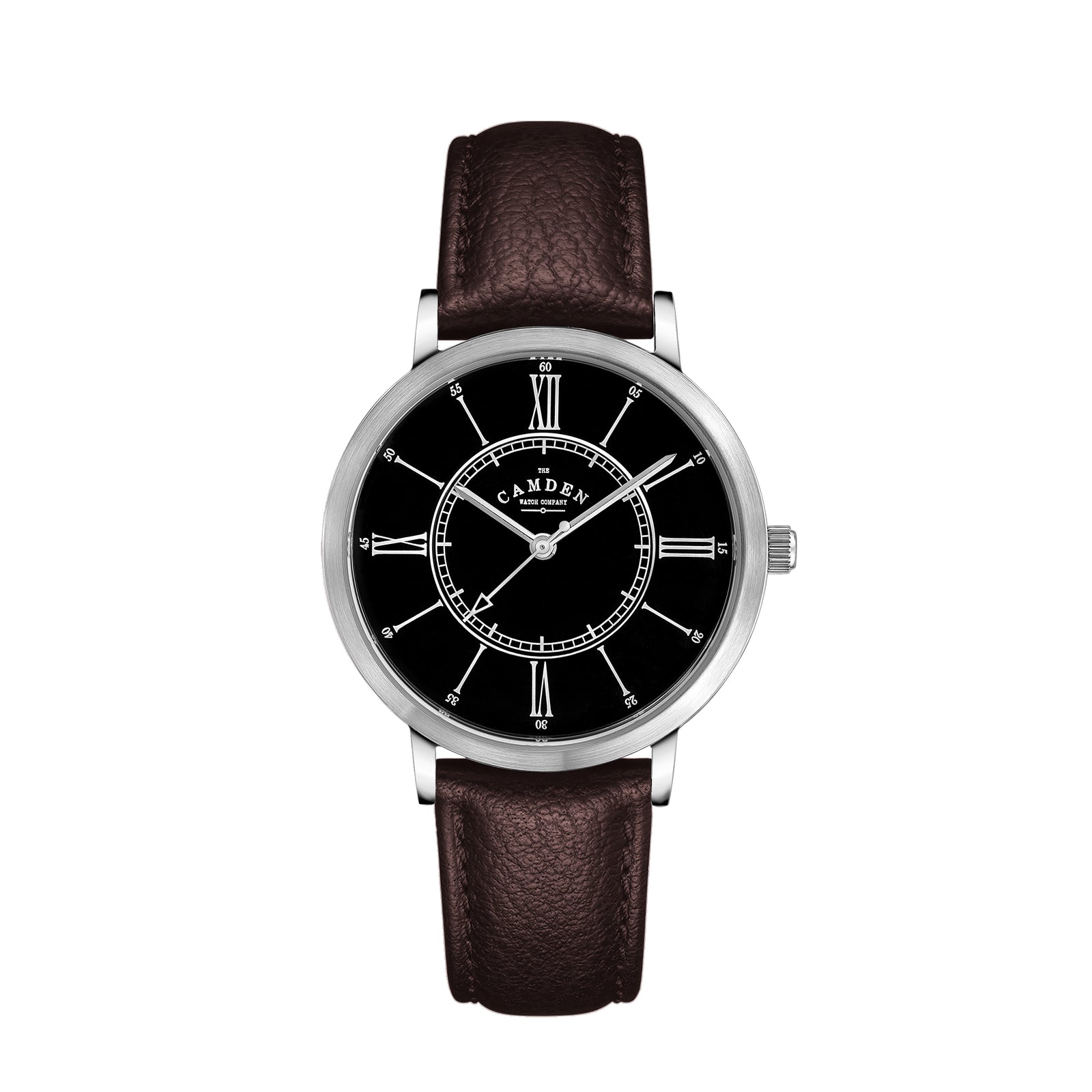 No.27 Type II Steel and Black on Brown Leather