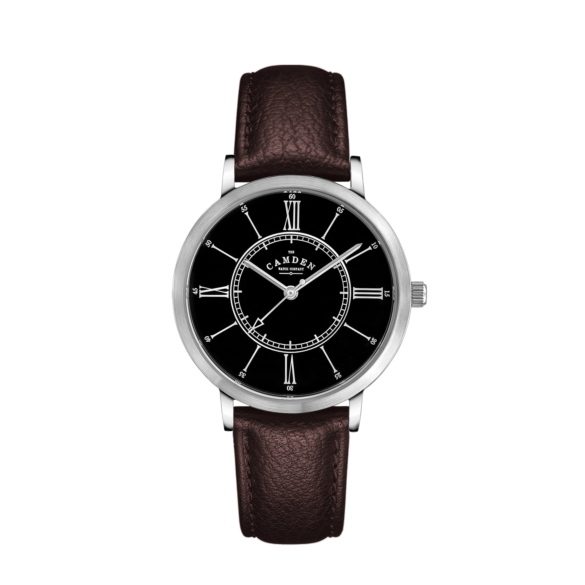 No.27 Type II Steel and Black on Brown Leather