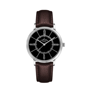 No.27 Type II Steel and Black on Brown Leather