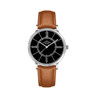 No.27 Type II Steel and Black on Tan Leather